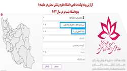 گزارش روند تولیدات علمی دانشگاه علوم پزشکی سمنان در مقایسه با پنج دانشگاه تیپ دو در سال 2022